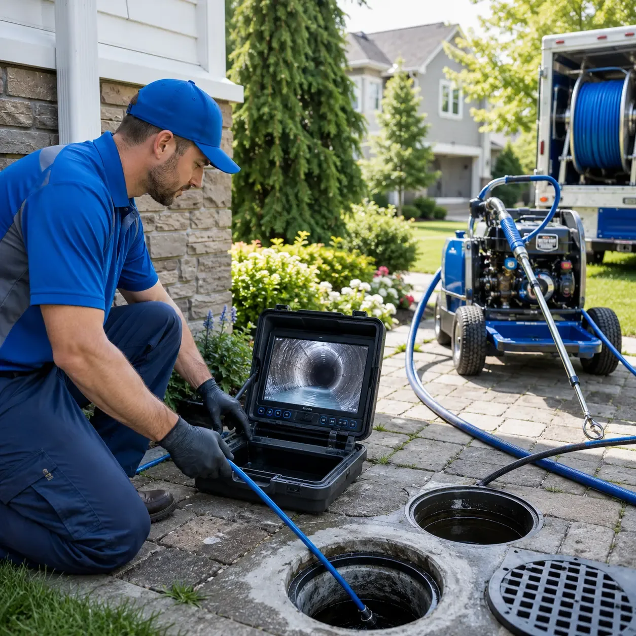 Outdoor drain cleaning professionals serving Andover, NY