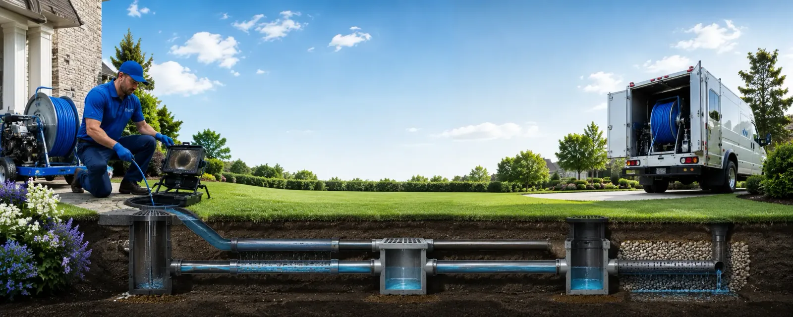 Outdoor drain cleaning information for Andover, NY